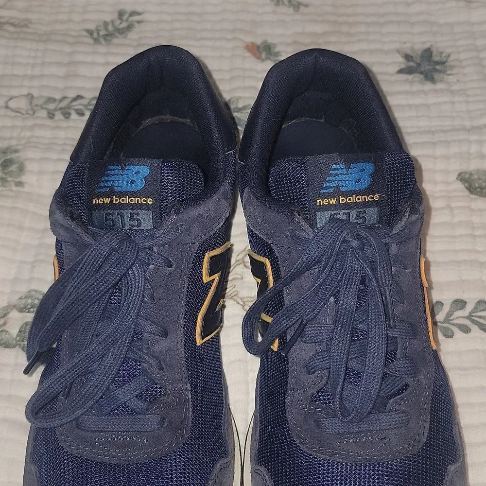 New Balance 515 Shoes Mens Blue Yellow Classic Sneakers ML515OTS Size 11